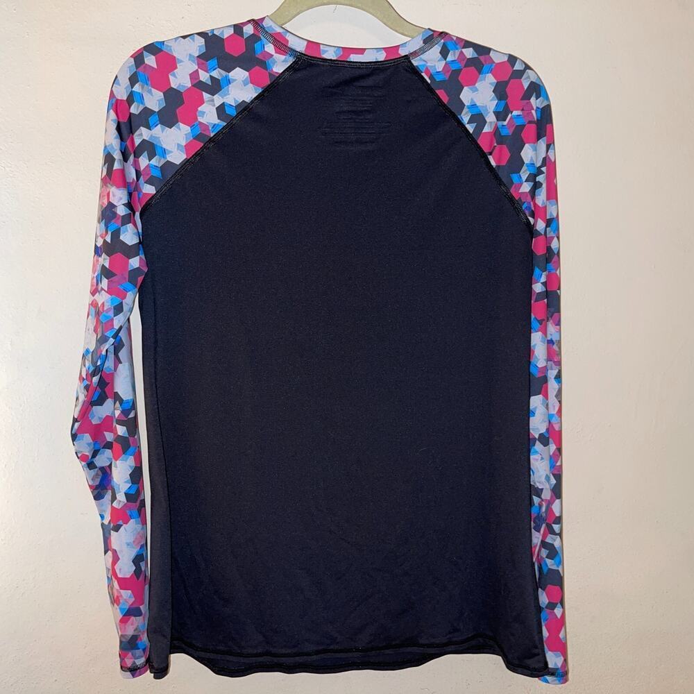 Speedo Women's Long Sleeve Printed Rashguard Pink Size XL - Picture 5 of 8